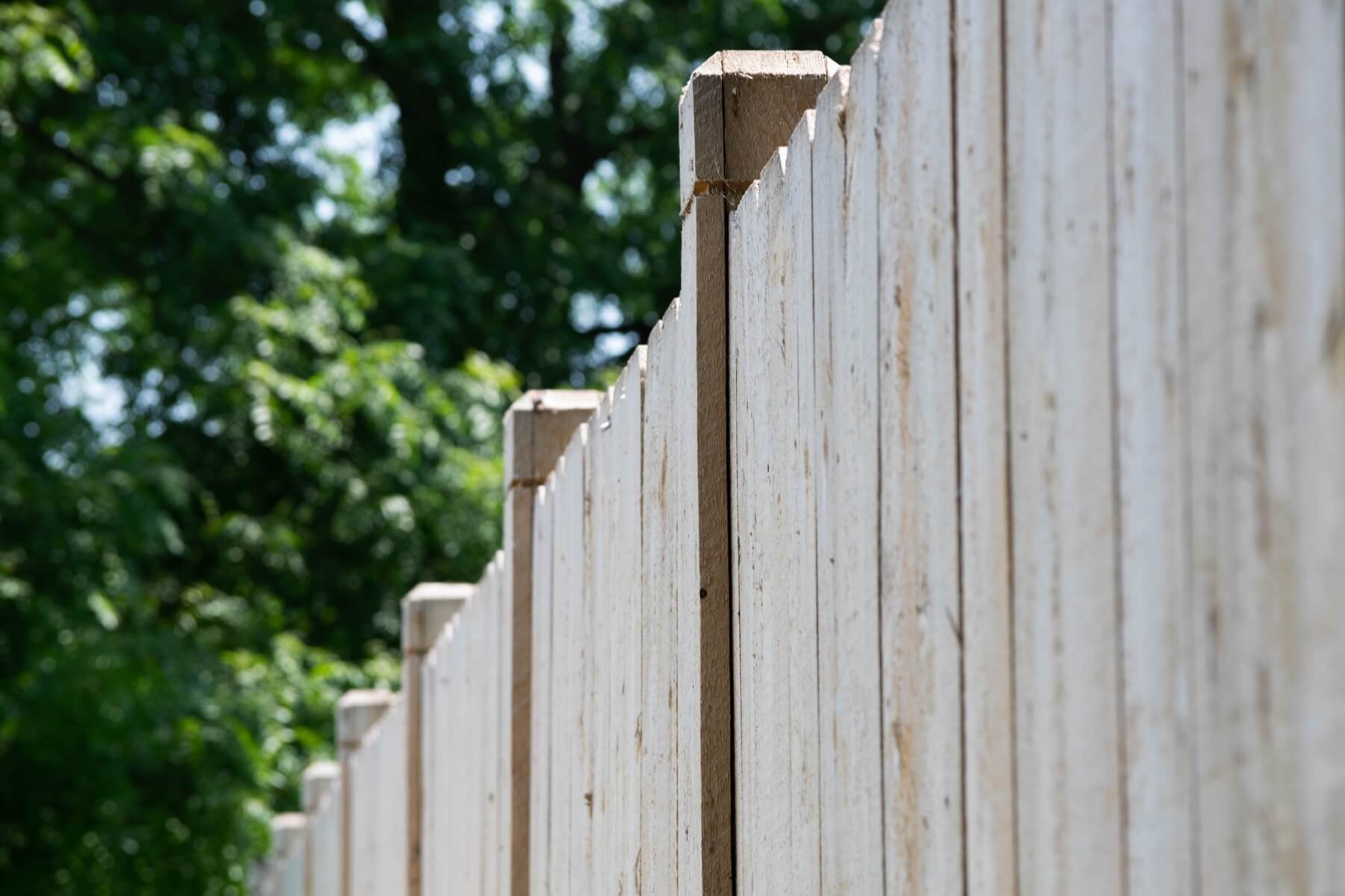 Timber fencing in Chippenham