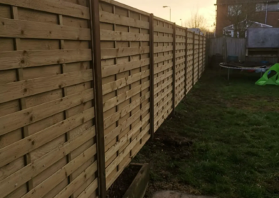 Domestic Fencing completed by Wyatt Fencing