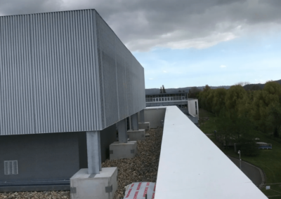 Louvred Panels on top of University roof