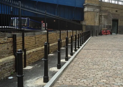 Railings and Bollards installed in the center of Bristol