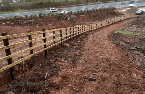 Timber fencing