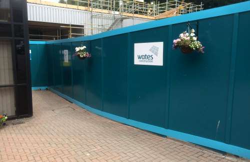 Wates Hoarding - Site security 