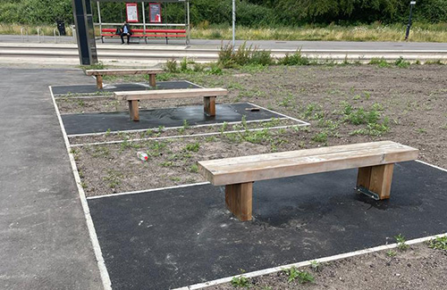 Railings and street furniture